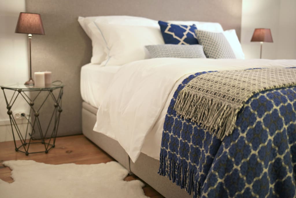Lights, electric plugs, soft beside rugs ... everything has been designed for your well-being