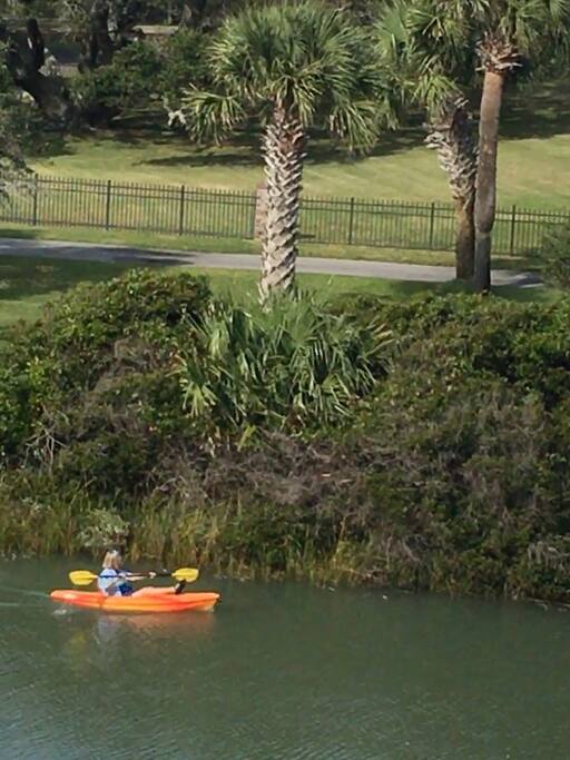 Inlet view from the balcony. Enjoy some kayaking.