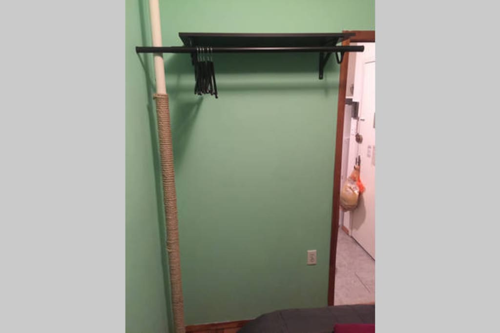 There's also a closet drawer you can use in the hall.