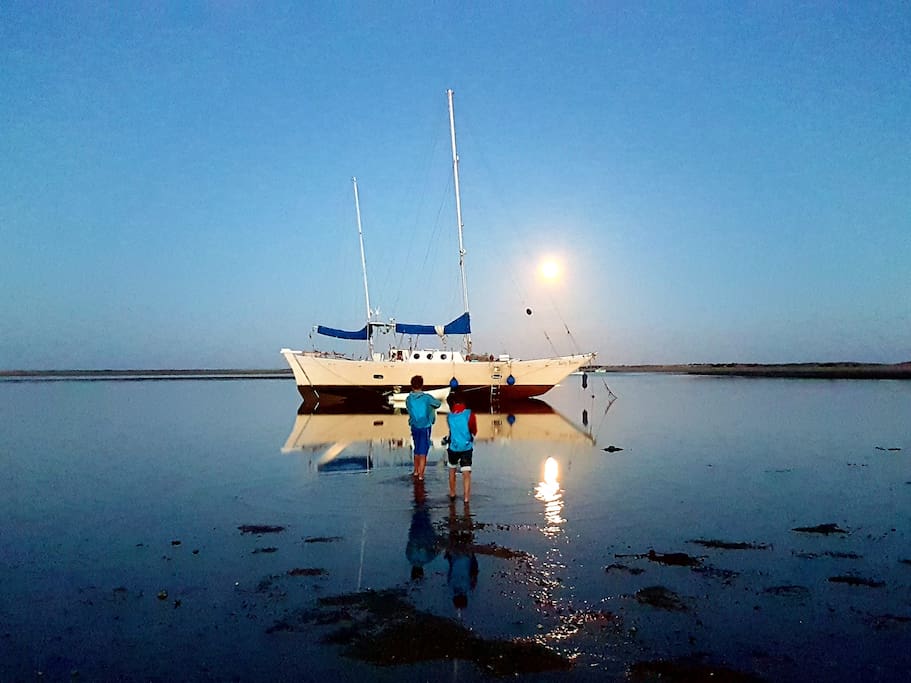 Low tide at fullmoon