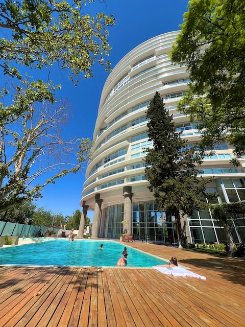 Modern and luxurious apartment in a premium building.