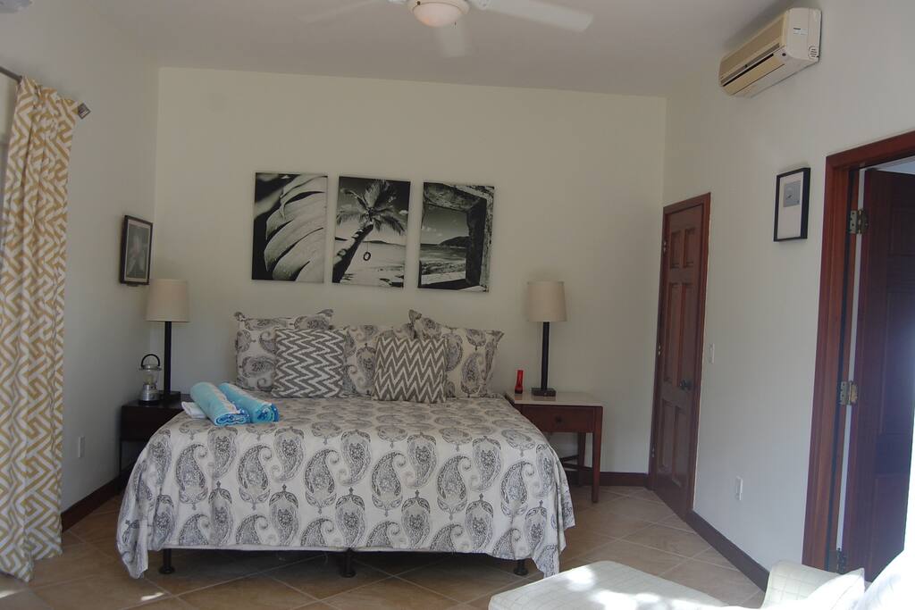 Bedroom w/King size bed & large walk in closet