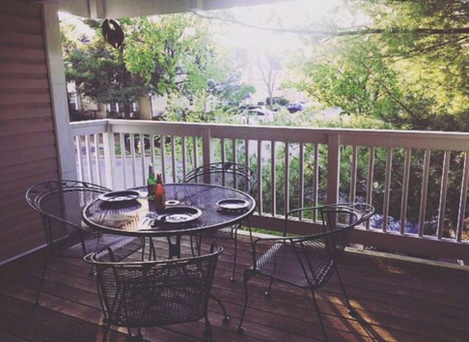 Outside deck