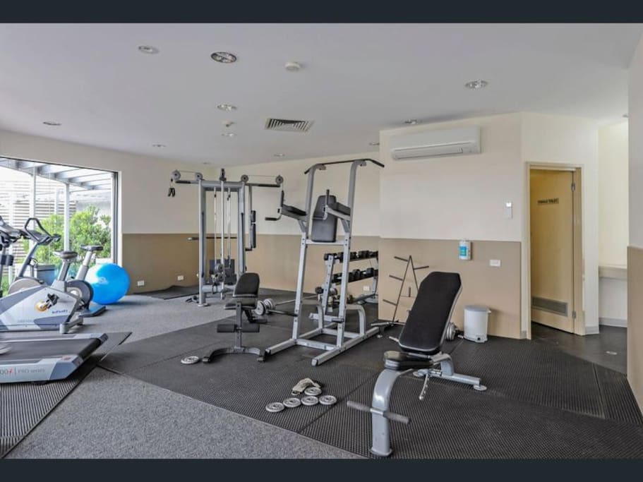 Gym on the same floor of the building