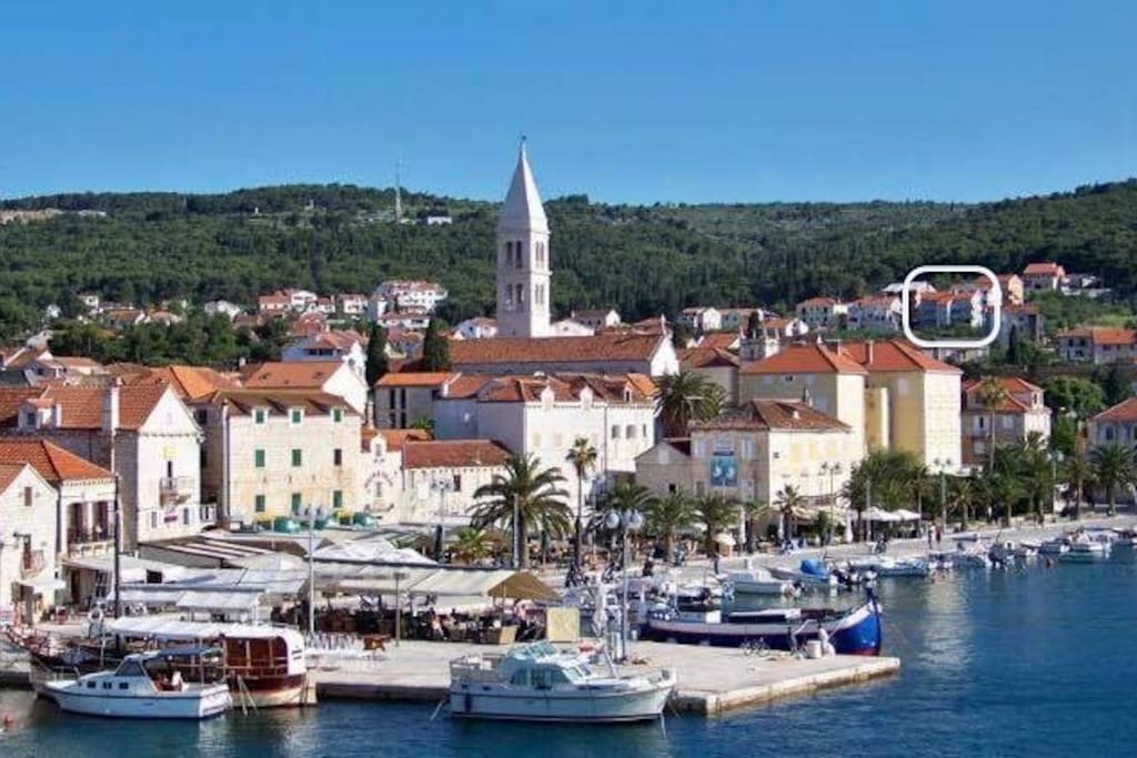 View from the ferry port