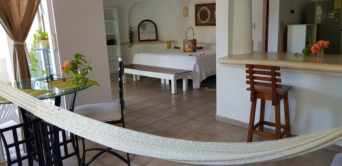 Cenctric lux garden flat fast optical fiber WiFi — 1 bedroom vacation rental in Tulum