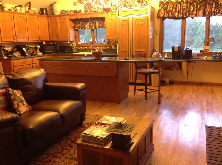 Kitchen where breakfast is served.