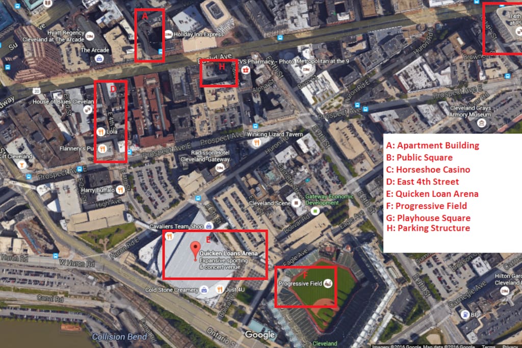 Map showing proximity to local attractions