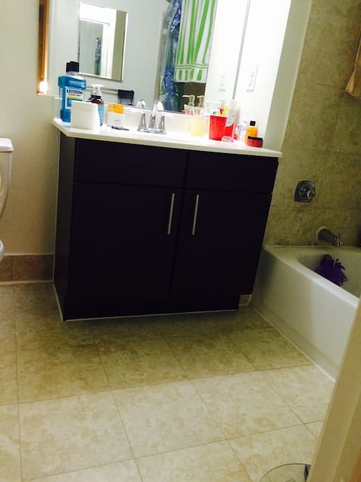 Spacious bathroom