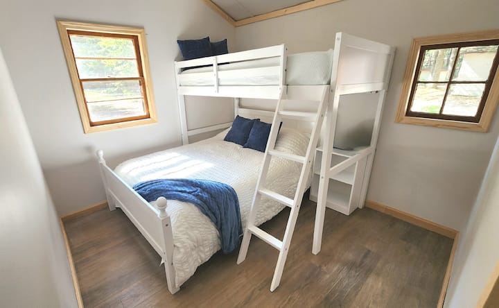 Bedroom #2 in the Kamden Cottage got an update with a new bunk bed.