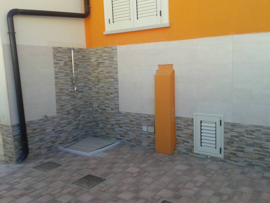 buiten douche