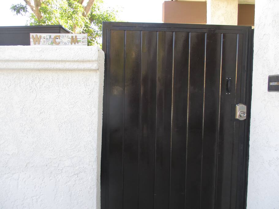 New Security Gate to Courtyard