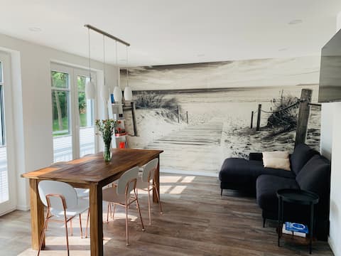 Erfolgreiche Airbnb-Immobilie: Dream apartment 100 m from the beach with sauna (Usedom) in Heringsdorf