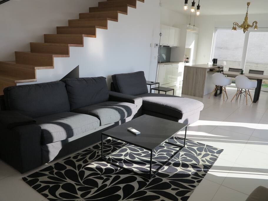 Living room and TV area