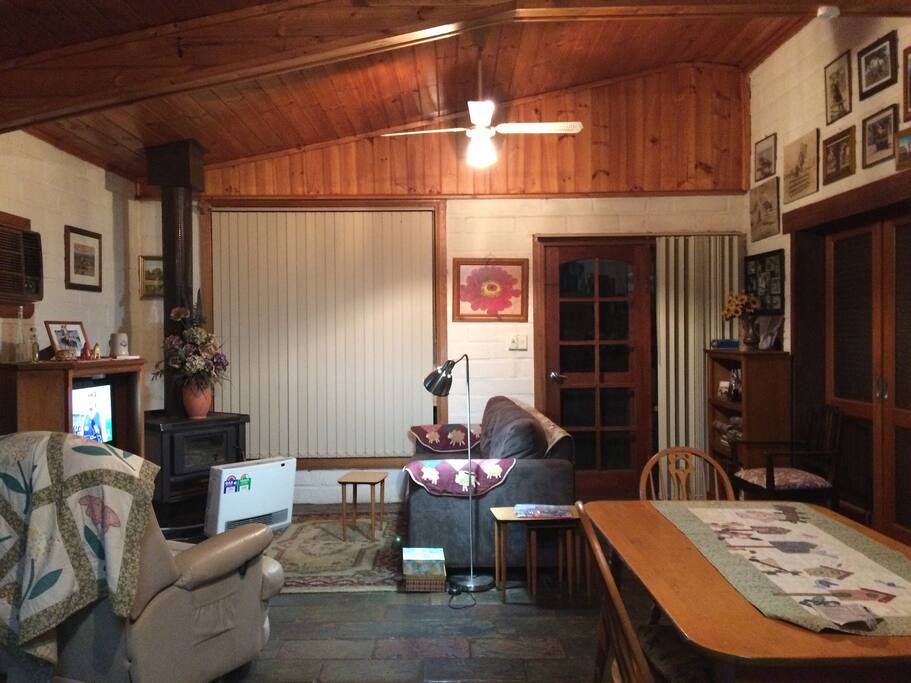 Open plan living area makes for a comfortable, easy care, family environment.
