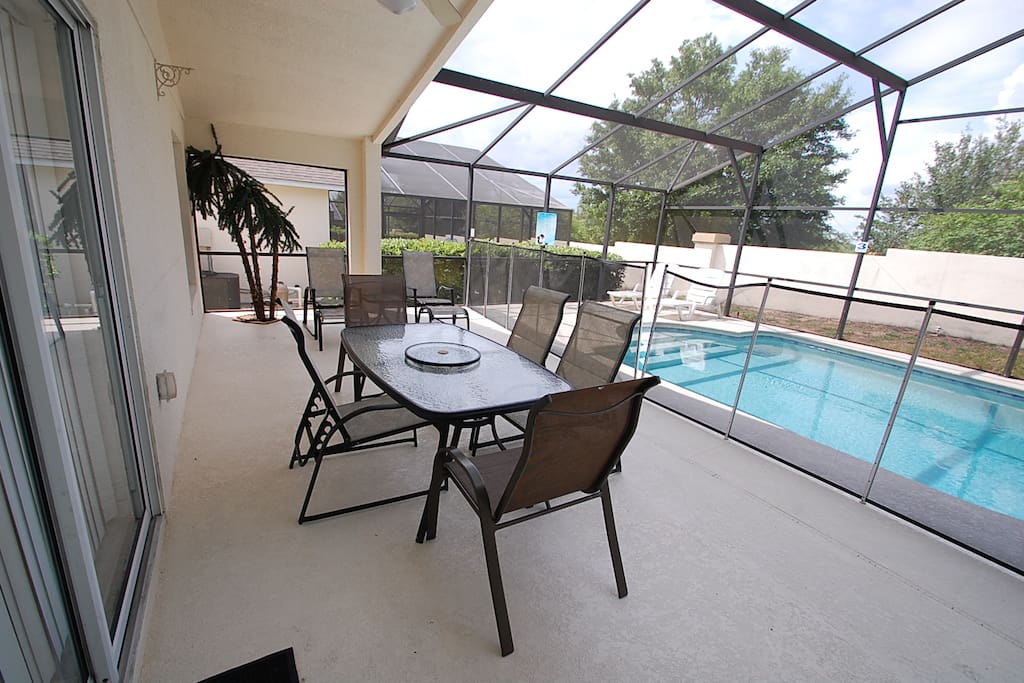 Pool and patio area