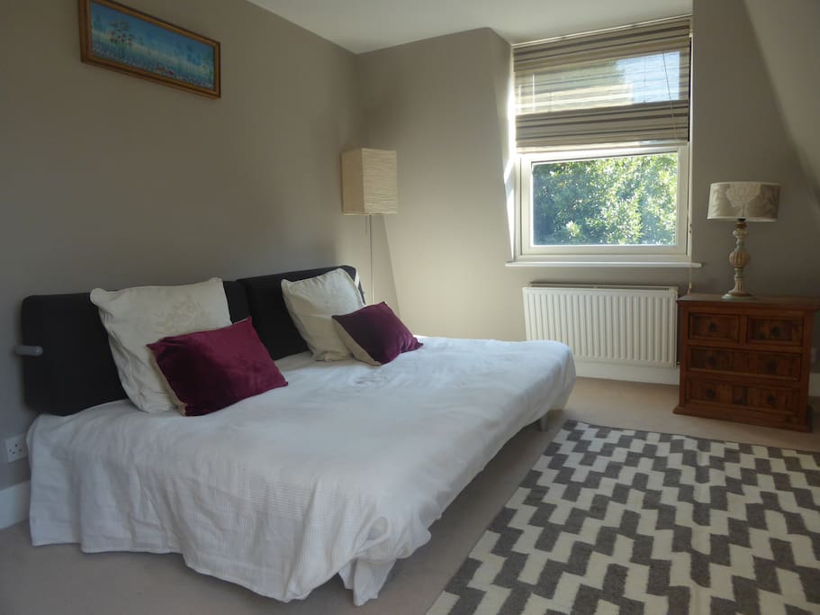 Fourth floor room overlooking peaceful garden