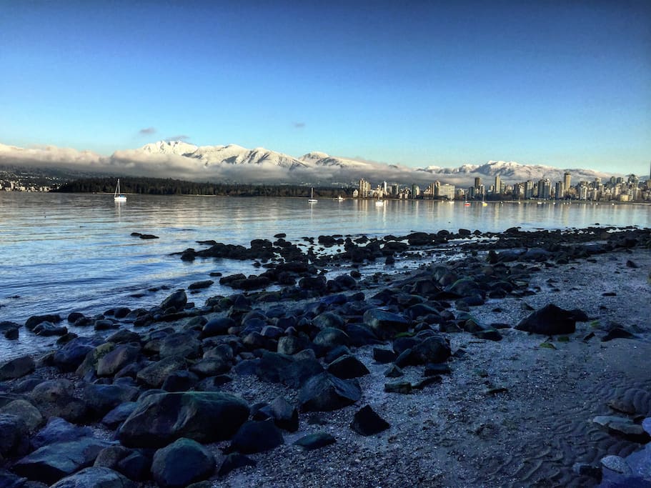 This is the Kits beach (10 min walk) during the winter