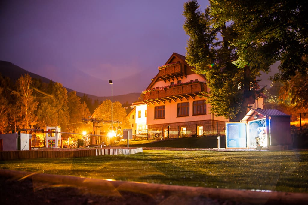 Pensjonat widok z zewnątrz