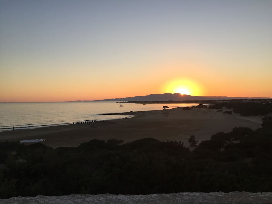 sunset at Pirgaki-studio's view