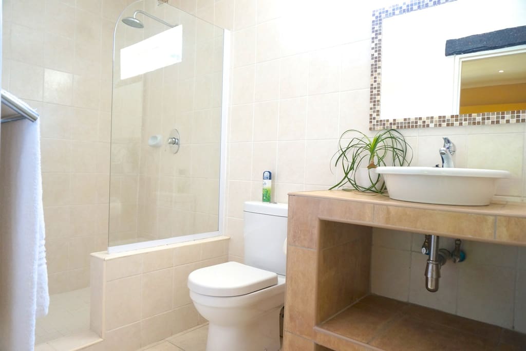 Pristine bathrooms
