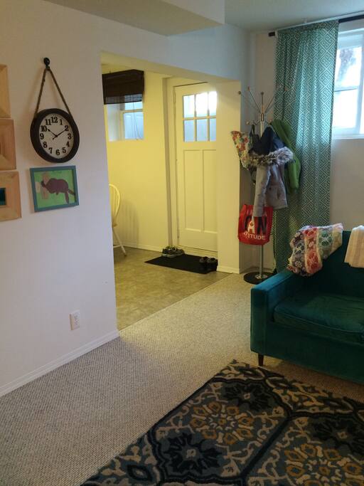 Private entrance into suite