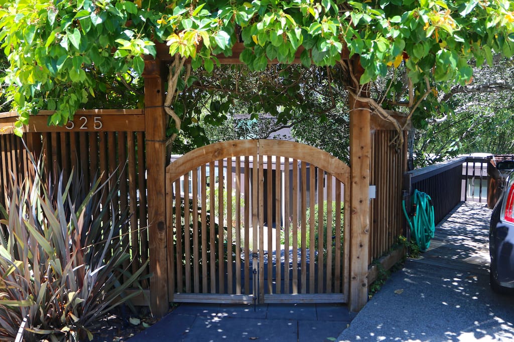 Secluded home behind front gate