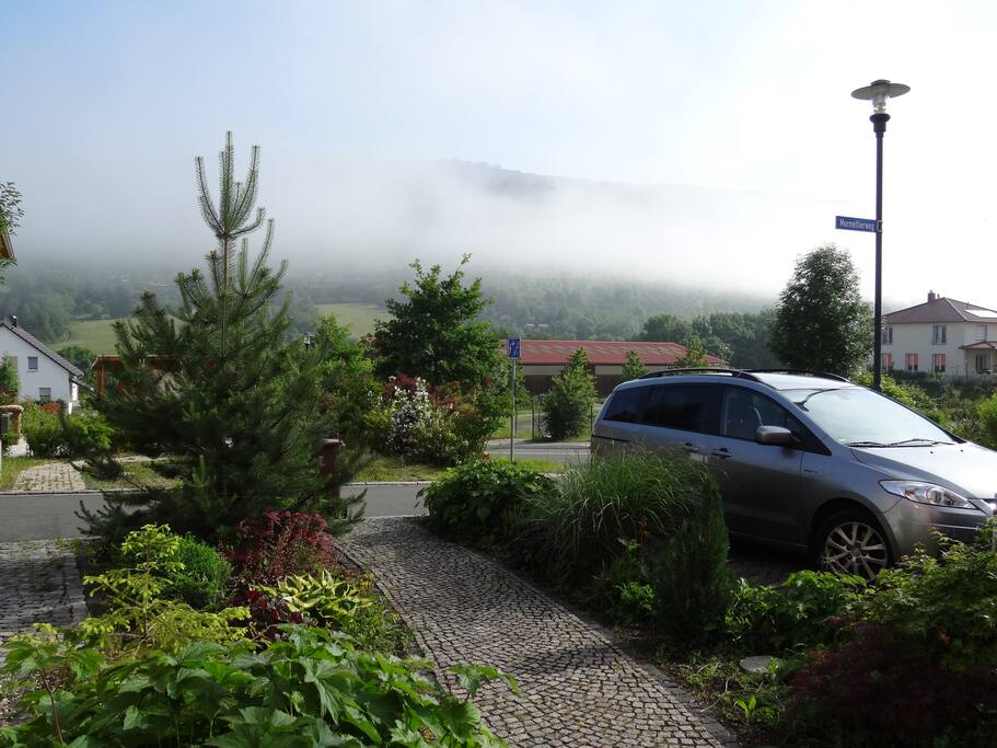 Blick aus dem Fenster Richtung Jenzig