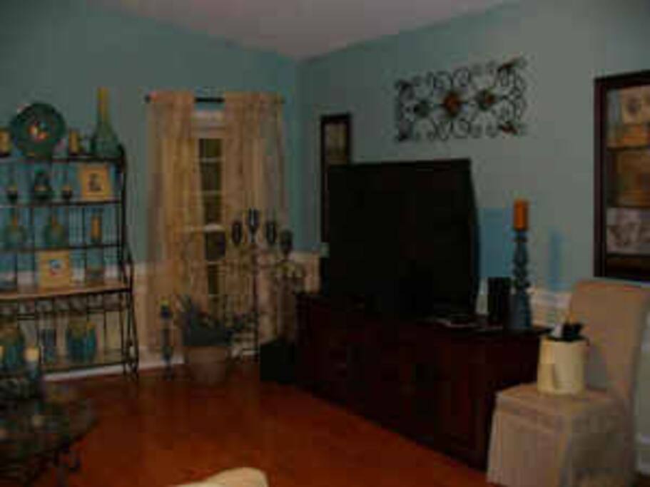 Family room furnished with cable TV and wireless internet