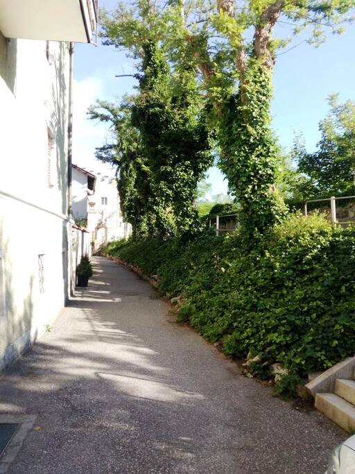 l'appartamento è situato in centro ma senza traffico