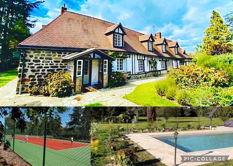 Normandy Countryside Tennis Pool Billiards 12 Pers