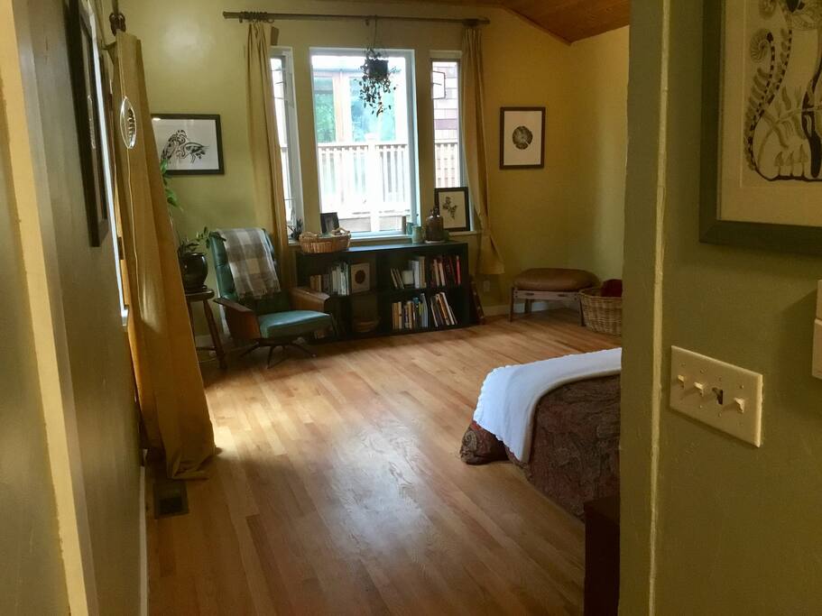 A private room with a private external entrance. Closed off from the rest of my house so you can have your privacy.