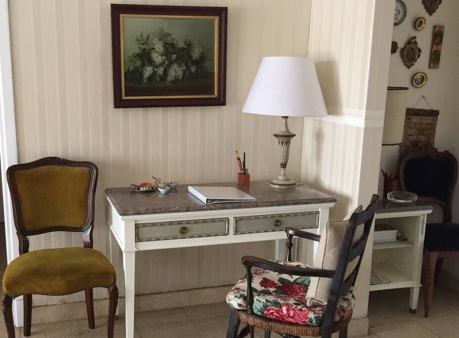 Original marble top desk