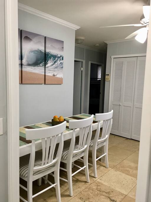 View into unit from entry hallway
