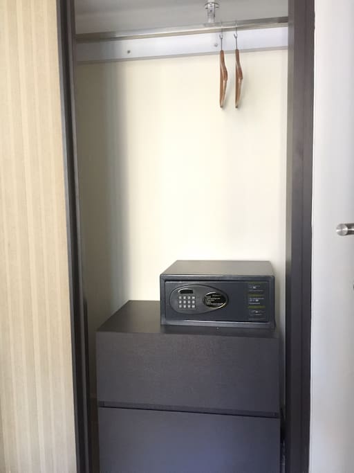 Closet with safe