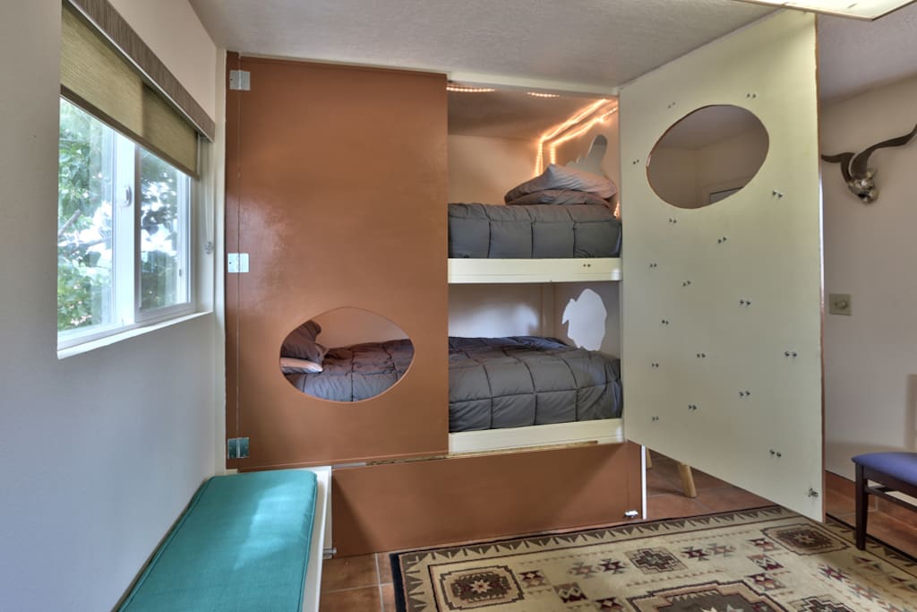 XL Bunk Beds - Open and lighted