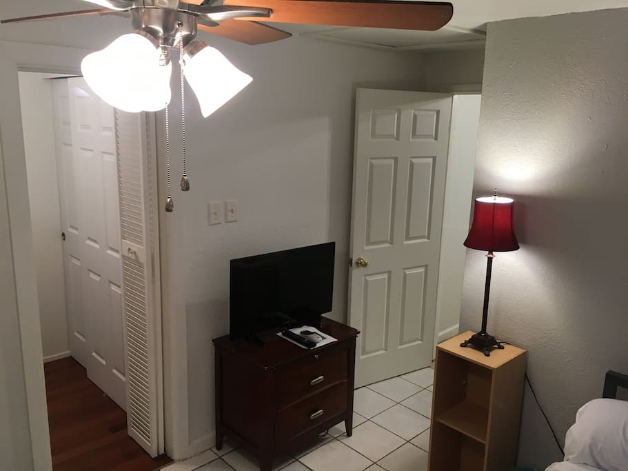 From kitchen, outward