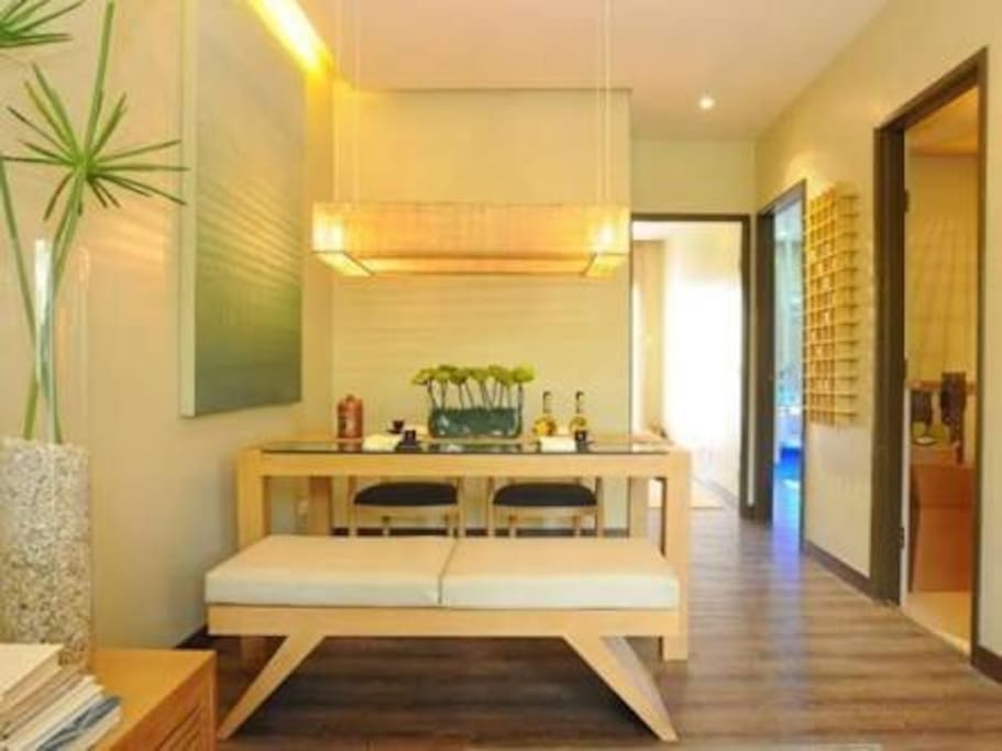 Place is two bedroom but you can stay at the sofa