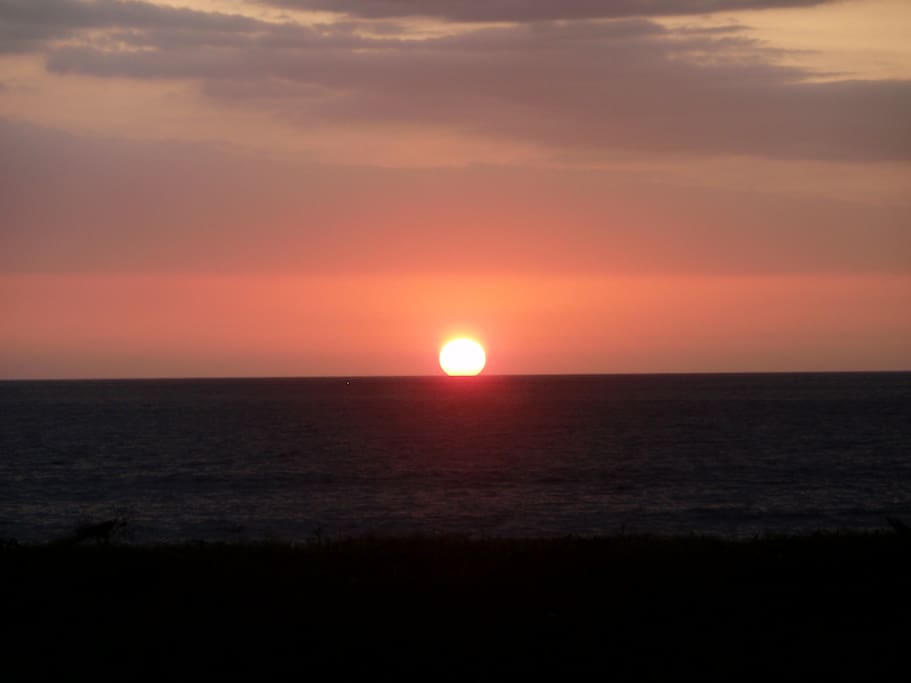 Pacific sunset from Villa