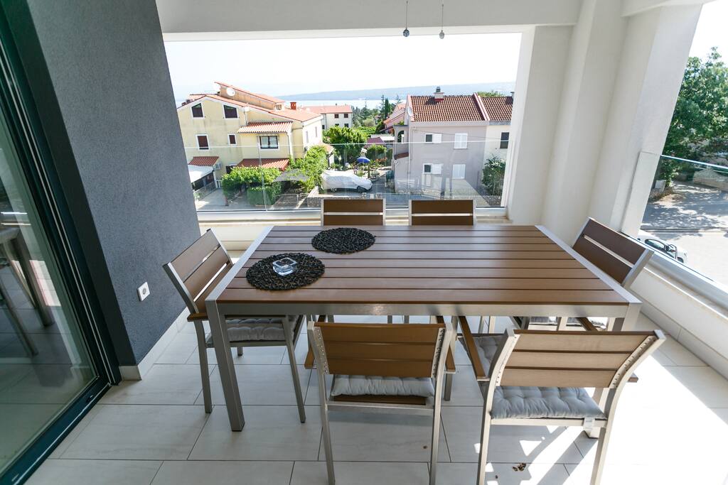 Balcony with sea view
