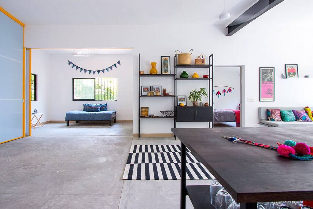 Open concept living area.
