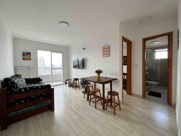 Apto Nova Vista Mar and Balcony with BBQ