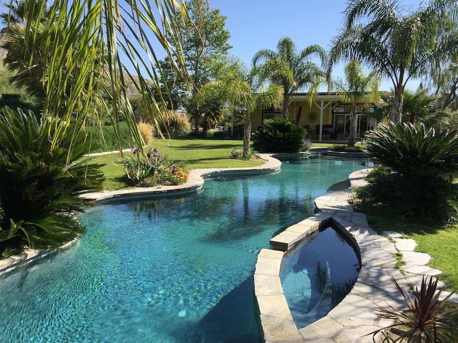 View of Pool looking towards Casita