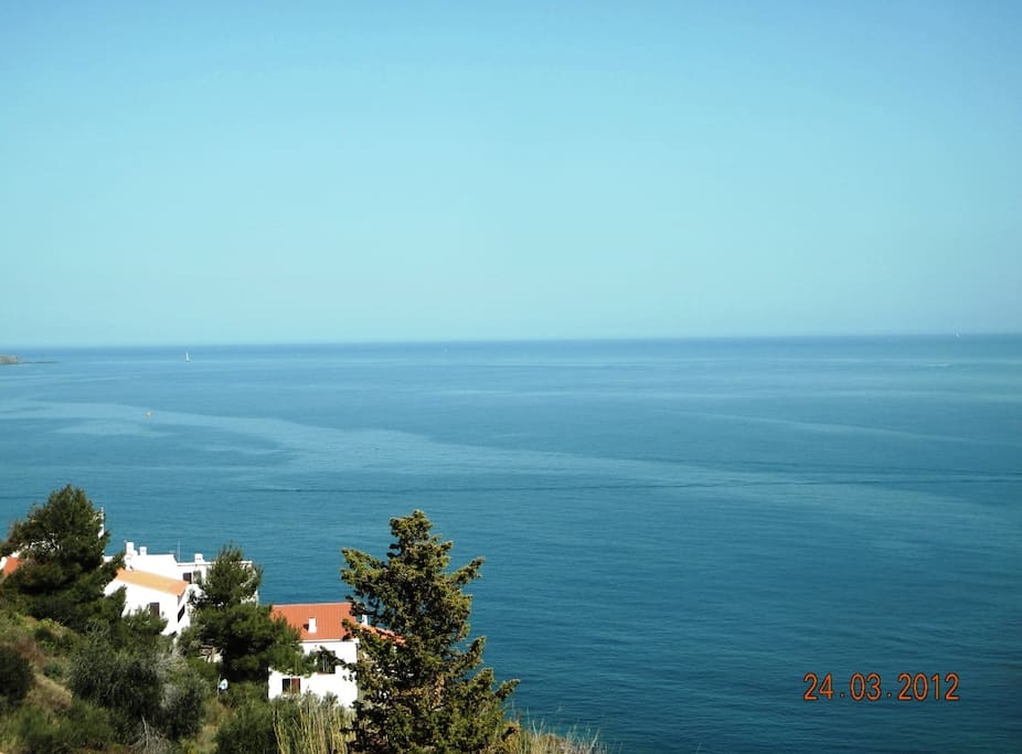 Vue depuis la terrasse sur côté gauche