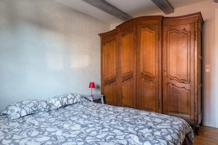 Chambre avec 1 grand lit ou 2 x 1 personne
