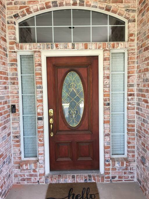 Front door with Ring Doorbell