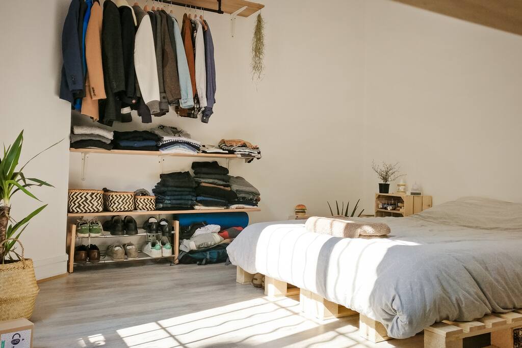 Le nid d'amour comme à la maison avec lit double