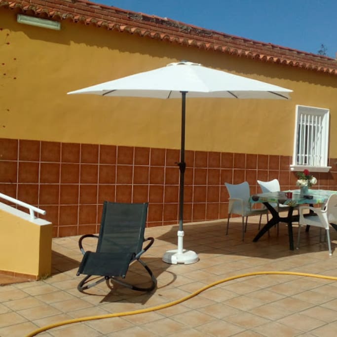 pool patio area