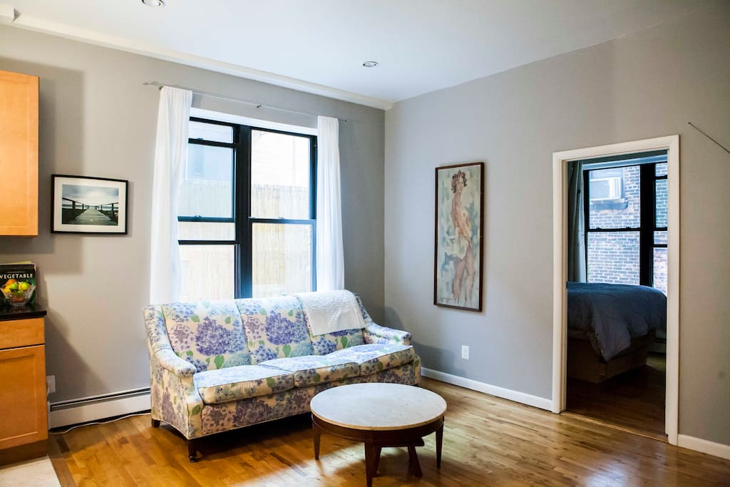 Extra large windows in living room