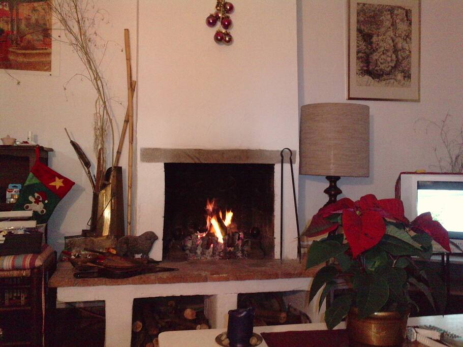 Cheminée.